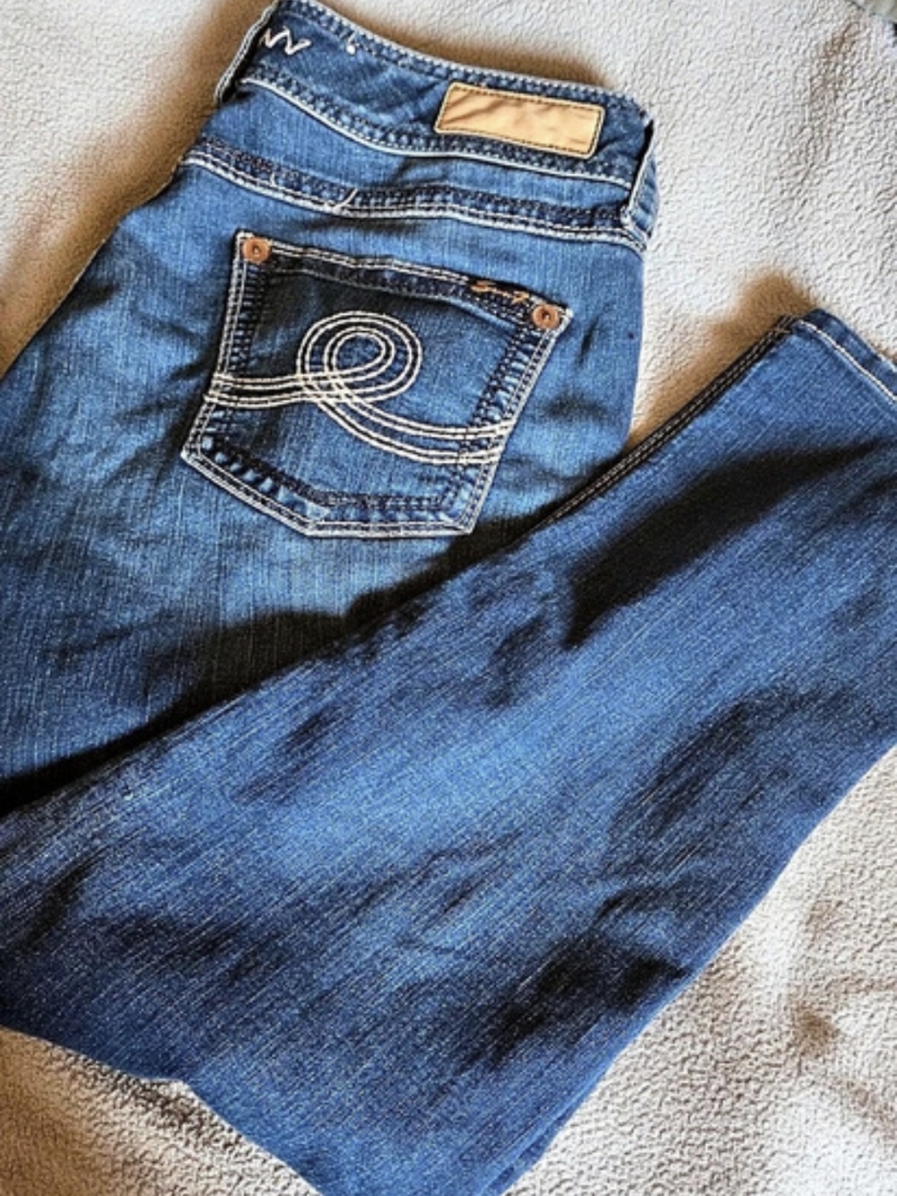 Seven7 Jeans Blue Waist 14